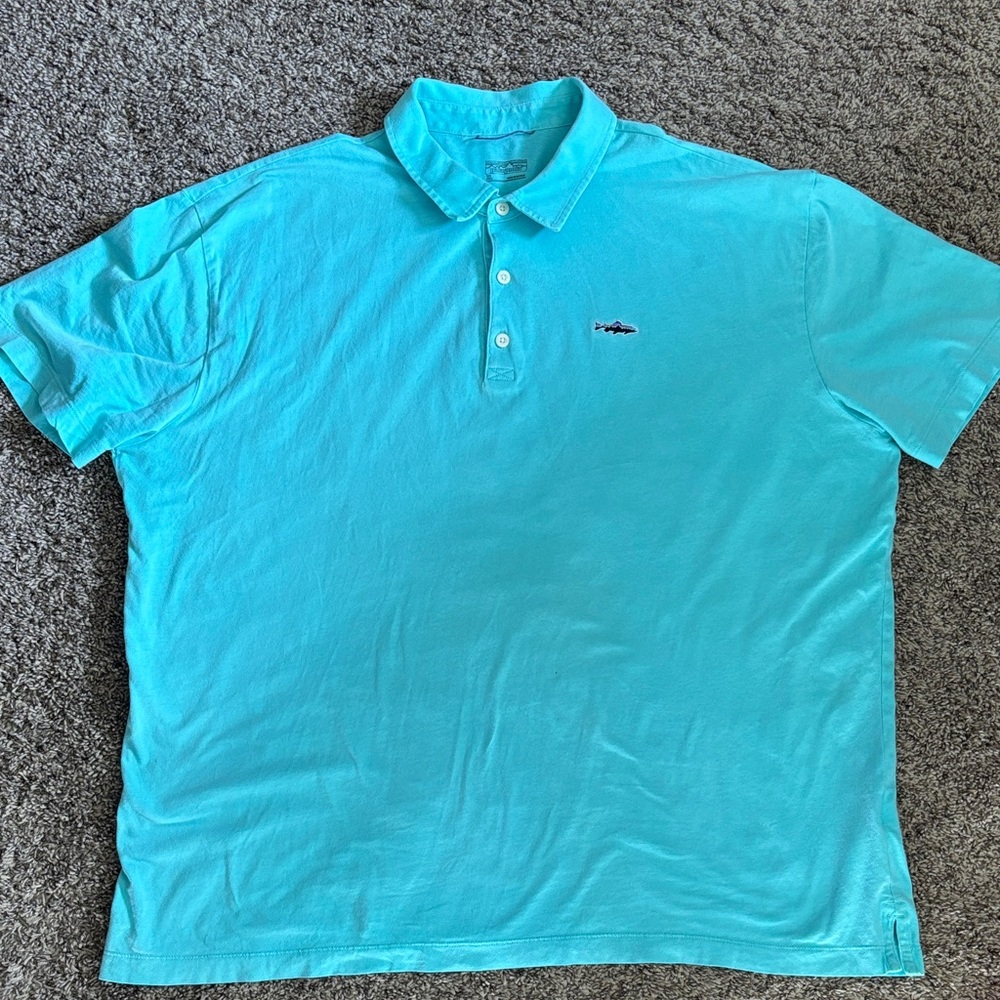 Patagonia Turquoise Polo Shirt